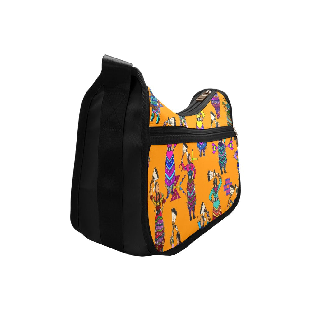 Women's Jingle Dancers Orange Crossbody Bag