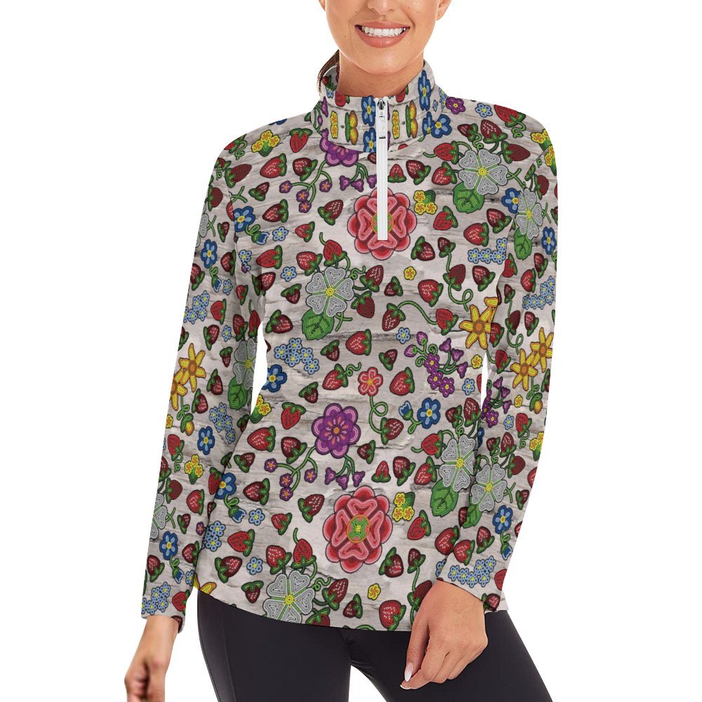 Berry Pop Bright Birch Long Sleeve Yoga Shirt