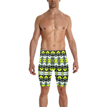 Load image into Gallery viewer, Two Spirit Medicine Men&#39;s Knee Length Swimming Trunks
