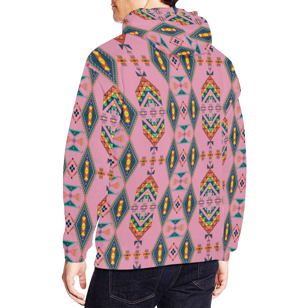 Travois Tipi Dusky Sunset Hoodie for Men