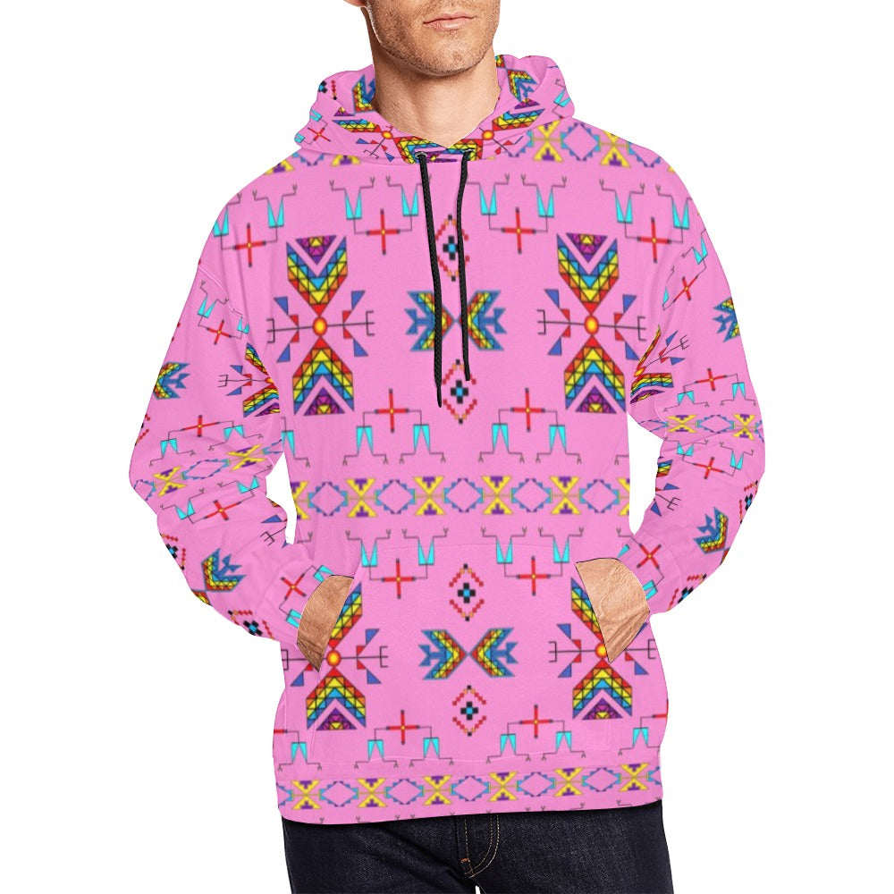 Rainy Chief Rainbow Blush Hoodie for Men