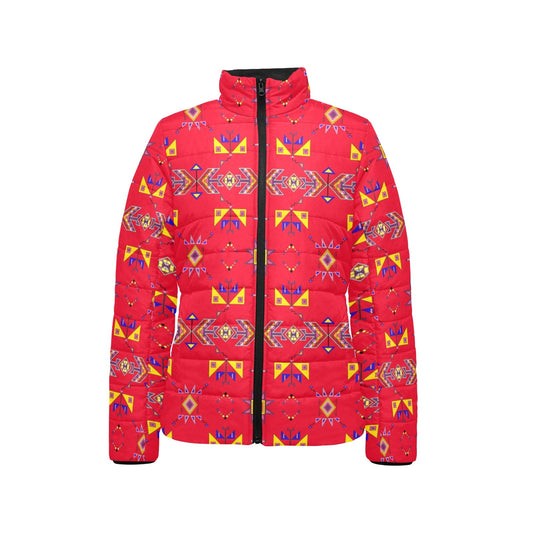 Scattered Generations Red Stand Collar Jacket