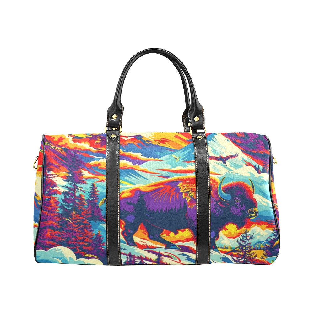 Sunset Animals Large Travel Bag