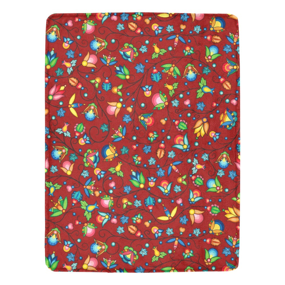 Prairie Plains Spirit Red X-Large Micro Fleece Blanket