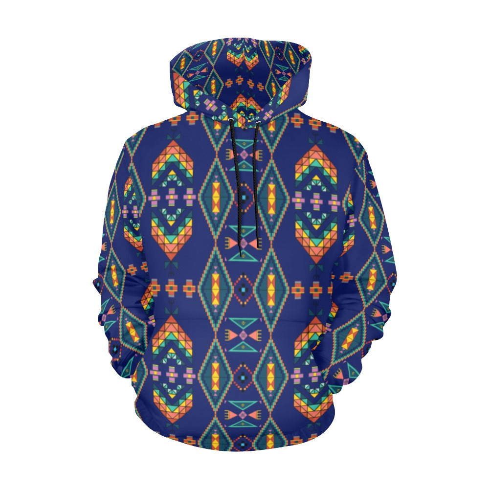 Travois Tipi Blue Hoodie for Men