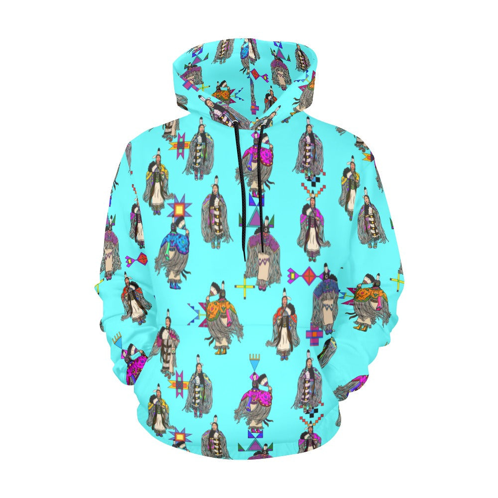 Women's Tradish Dancers Turquoise Hoodie for Men