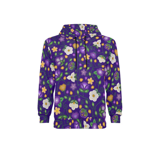 Midnight Moss Bloom Fleece Hoodie
