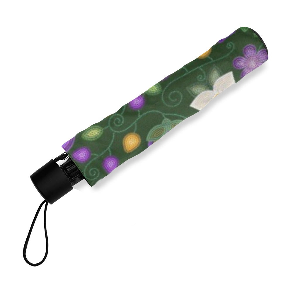 Midnight Moss Bloom Forest Foldable Umbrella