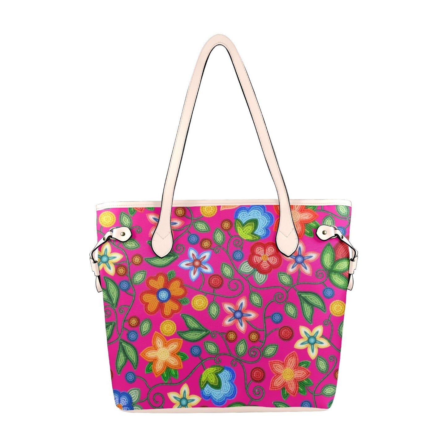 Morning Harmony Pink Clover Canvas Tote