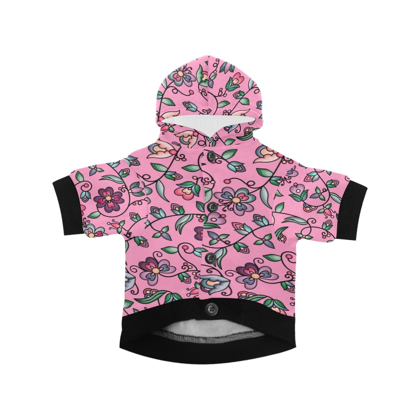 Amber Evening Garland Pink Pet Dog Hoodie