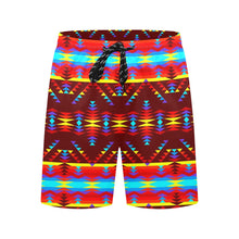 Load image into Gallery viewer, Visions of Lasting Peace Men&#39;s Mid-Length Beach Shorts
