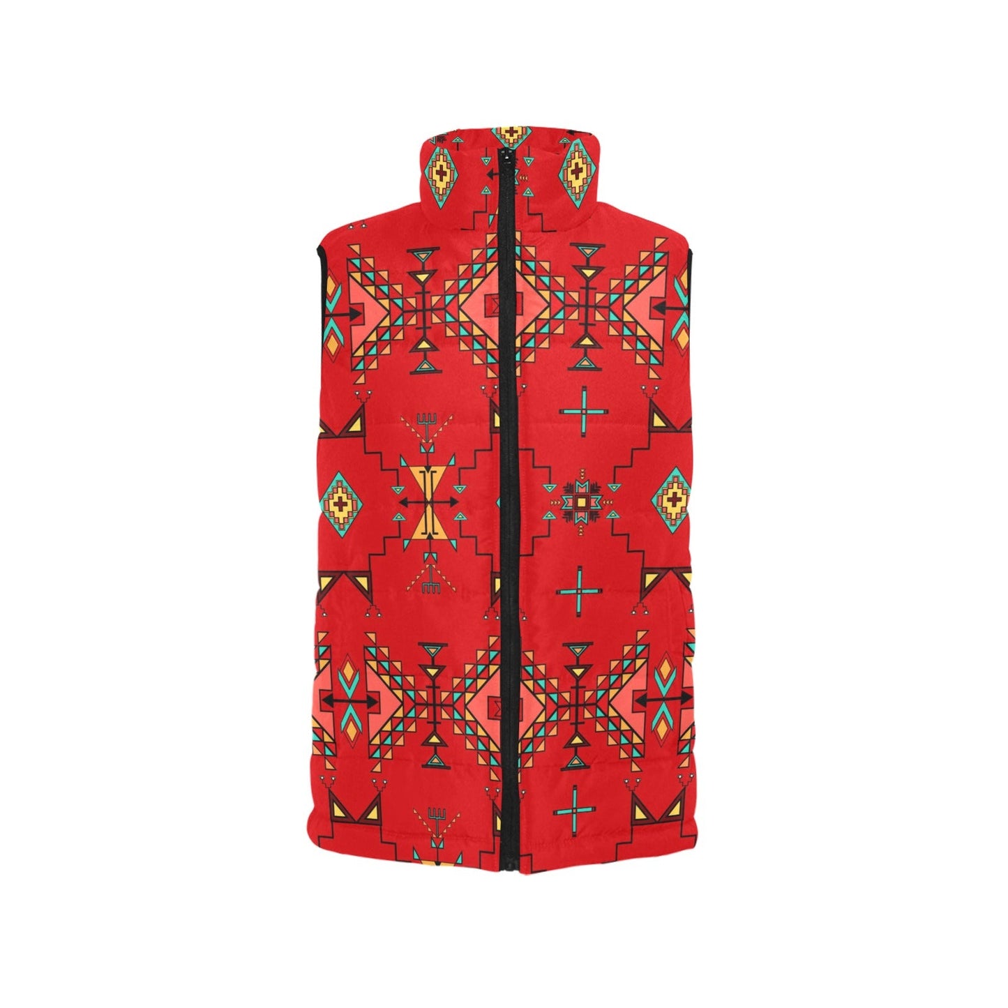 Thunder Flight Red Women's Padded Vest Jacket