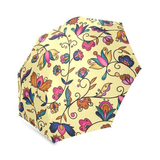 Copper Prairie Petals Yellow Foldable Umbrella