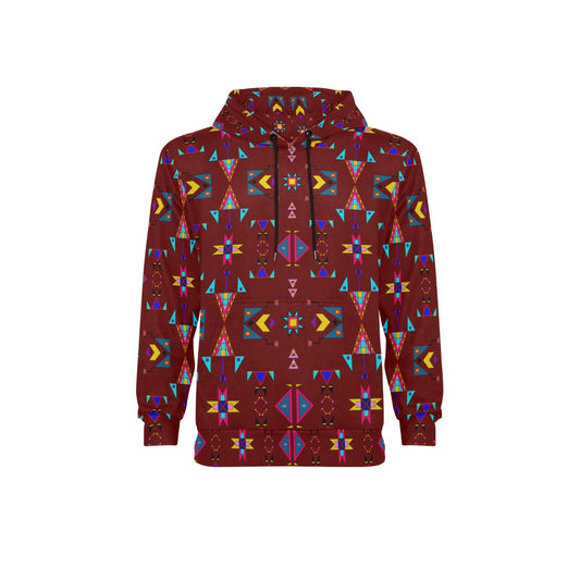 Enemy Territory Dark Maroon Fleece Hoodie