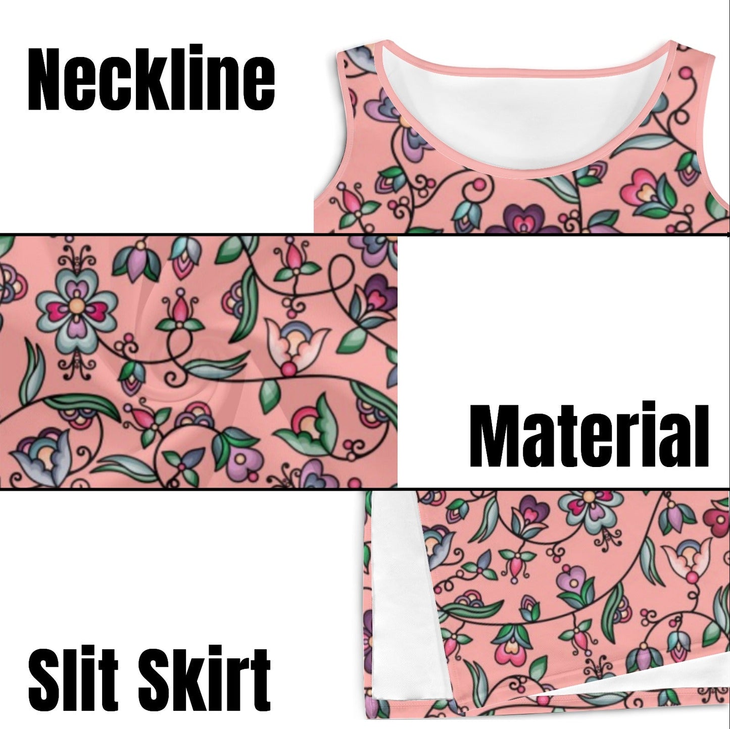 Amber Evening Garland Peach Phaedra Sleeveless Open Fork Long Dress