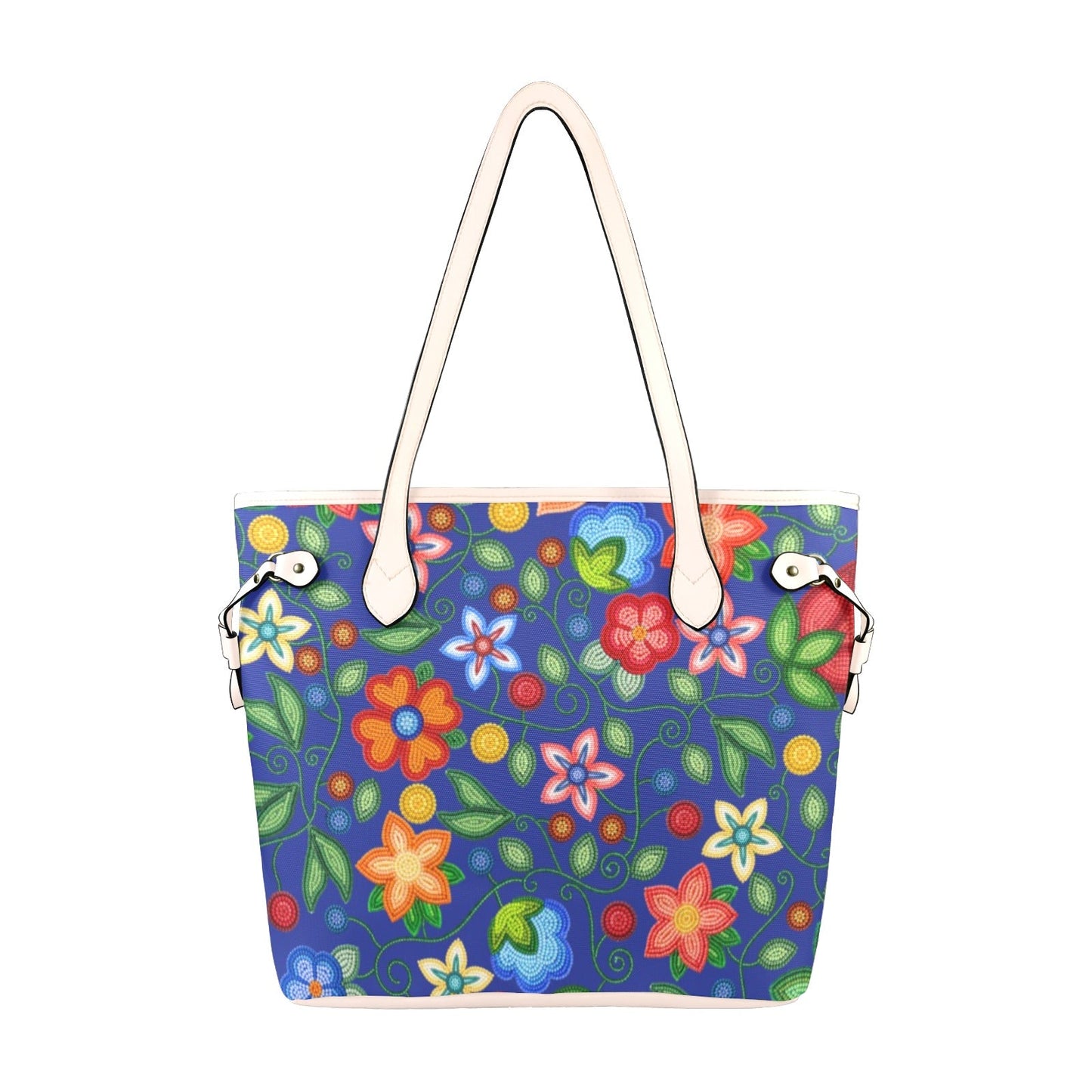 Morning Harmony Sapphire Clover Canvas Tote