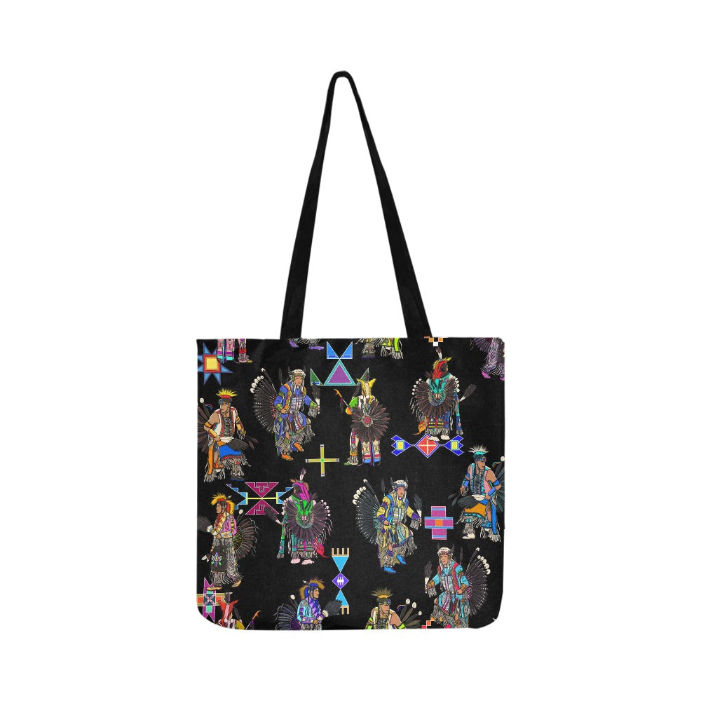Men's Tradish Dancers Black Reusable Shopping Bag