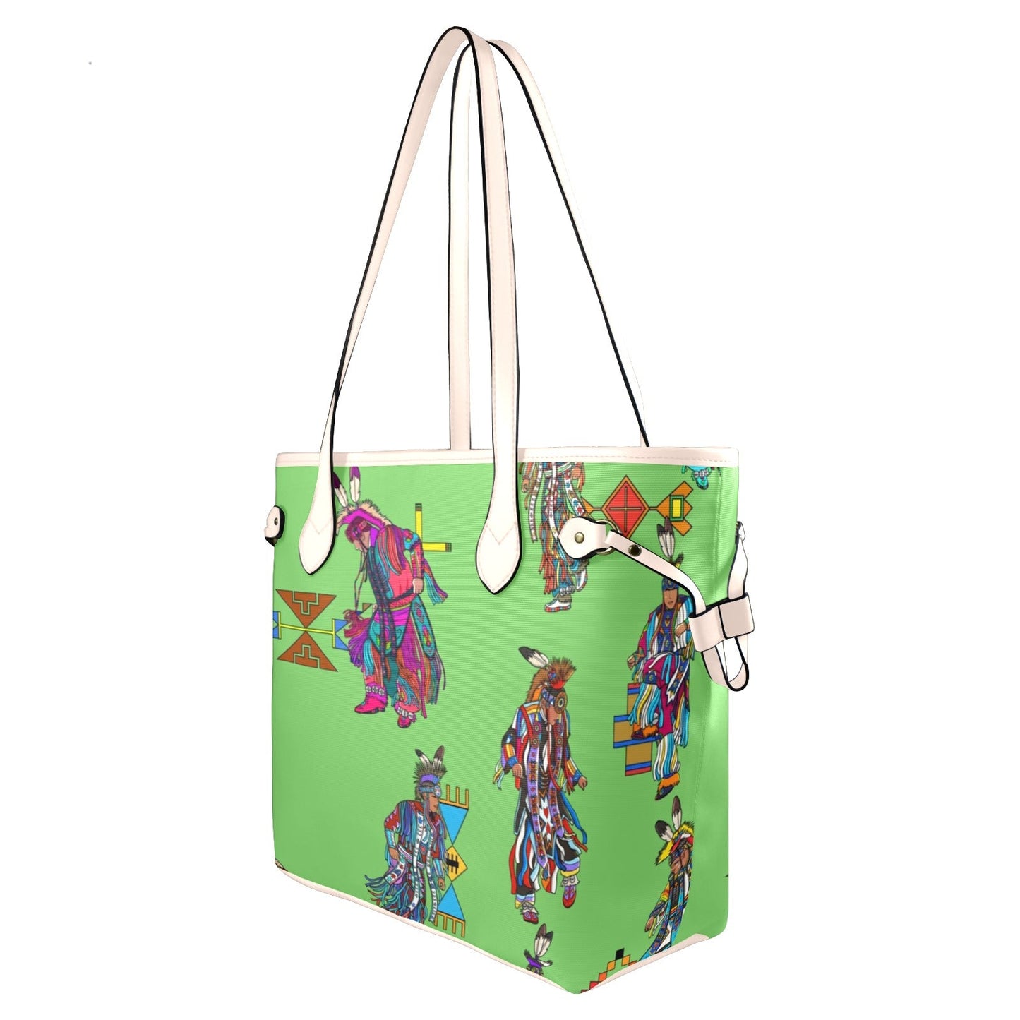 Men's Grass Dancers Grass Clover Canvas Tote Bag