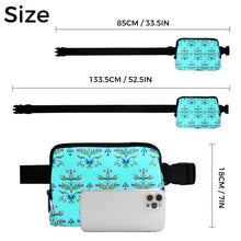 Load image into Gallery viewer, Dakota Damask Turquoise Belt Bag
