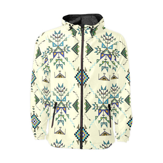 Bear Shield Cream Men's Windbreaker