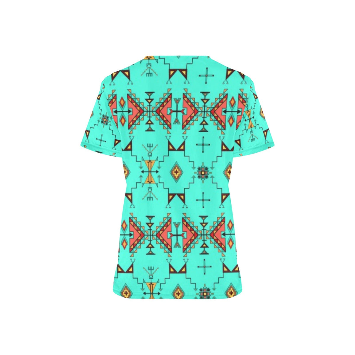 Thunder Flight Turquoise Scrub Top
