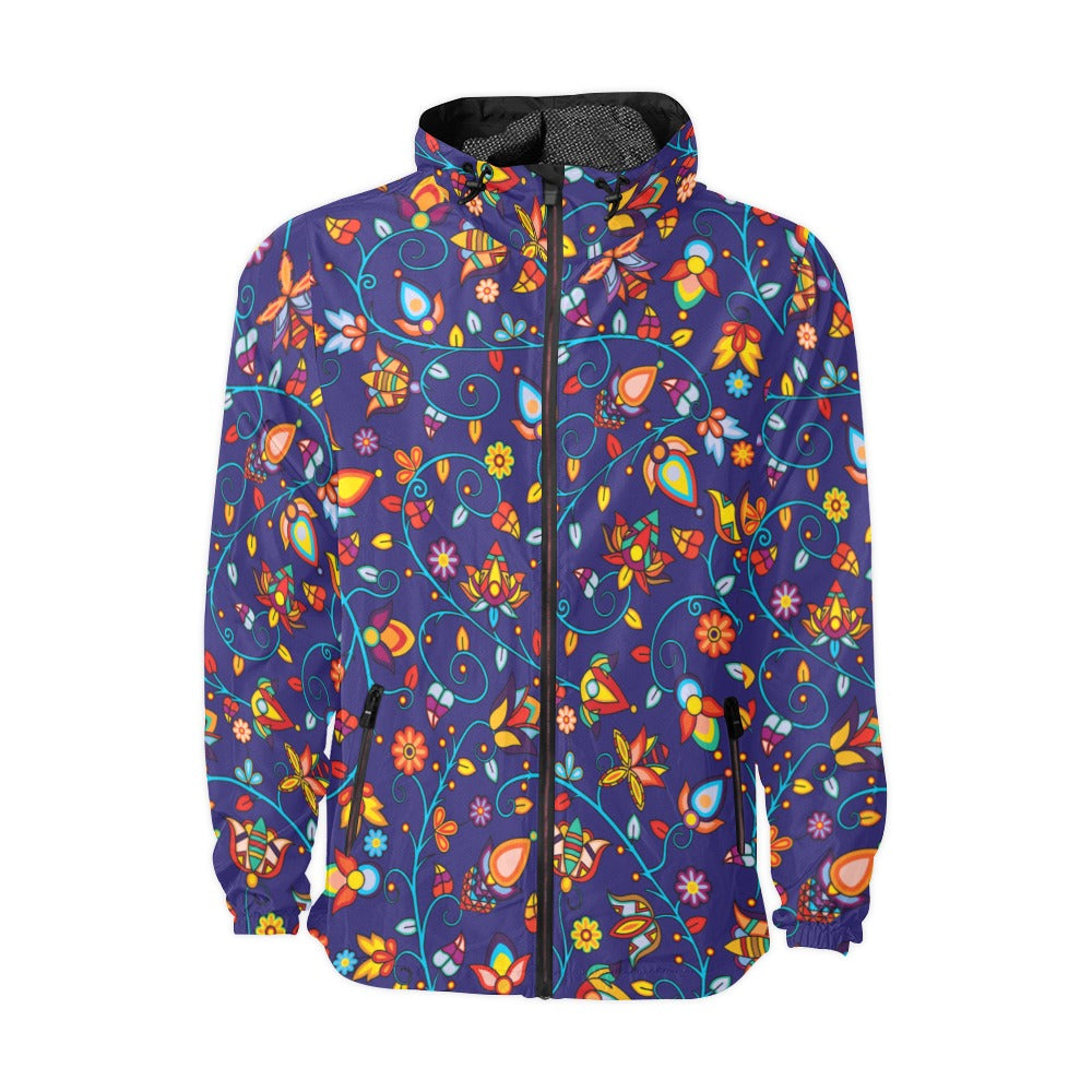 Thorny Path Blue Men's Windbreaker