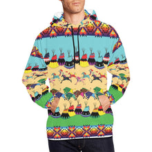 Load image into Gallery viewer, Horses and Buffalo Ledger White Hoodie for Men
