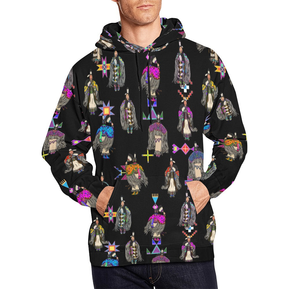 Women's Tradish Dancers Black Hoodie for Men