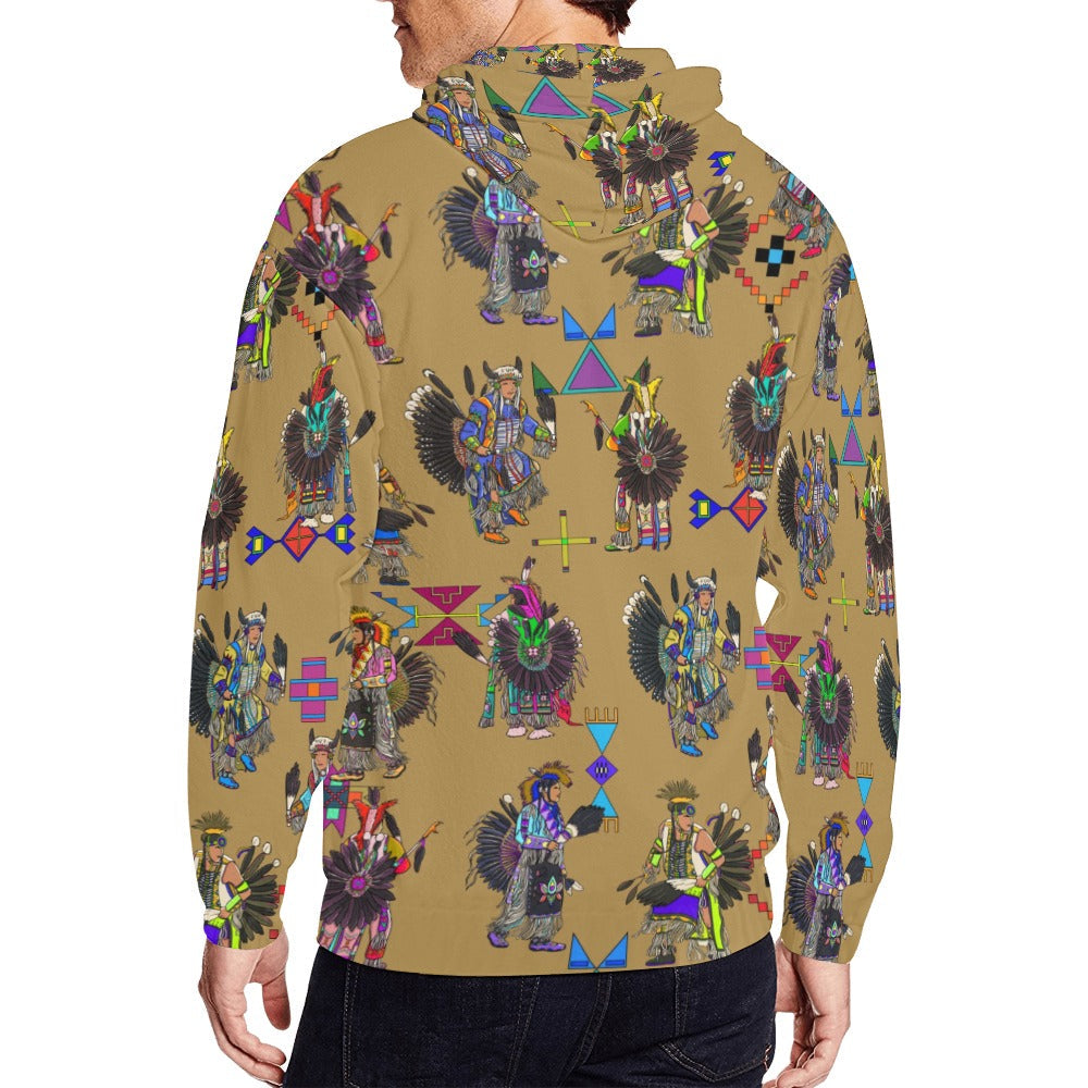 Men's Tradish Dancers Earth Men's Zipper Hoodie