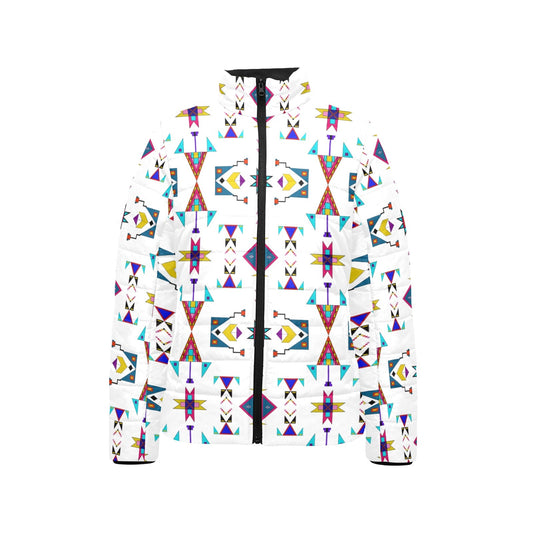 Enemy Territory White Stand Collar Jacket