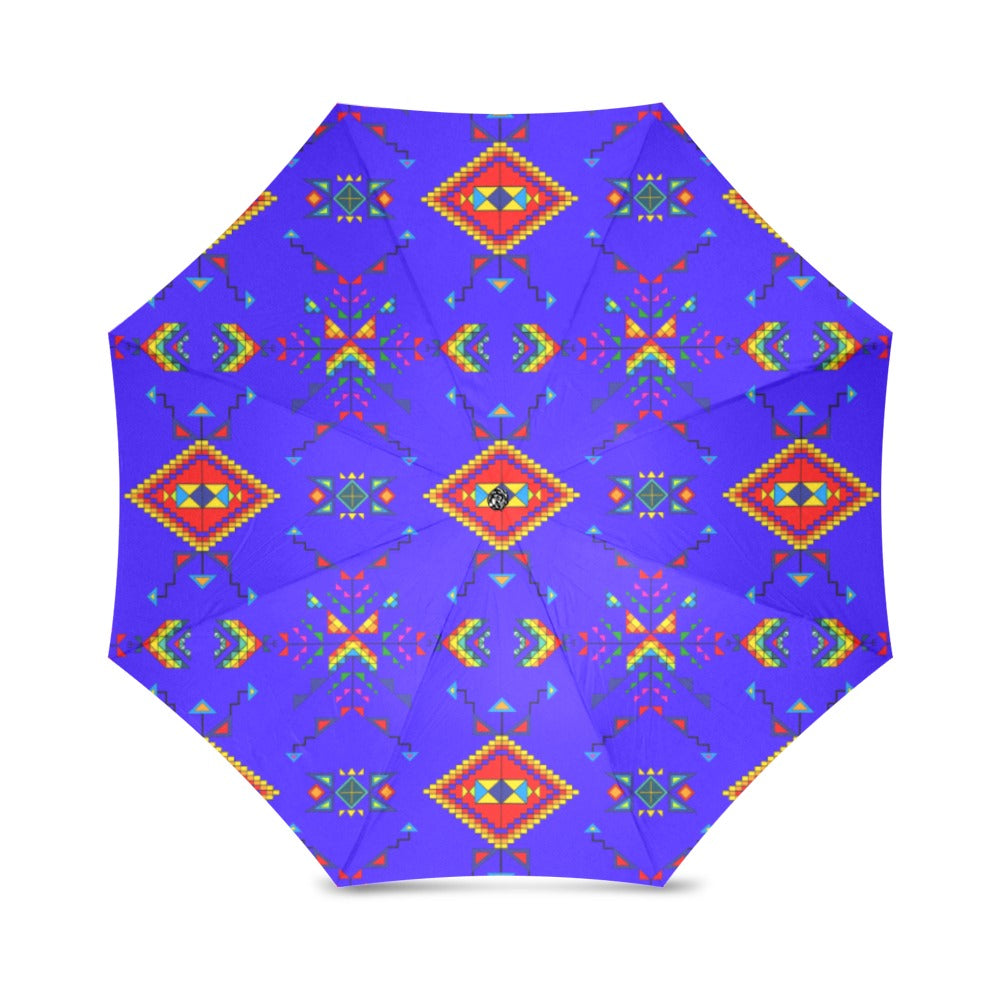 Buffalo Jump Blue Foldable Umbrella