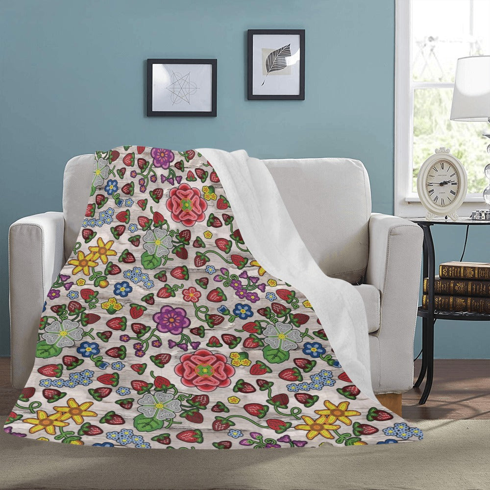 Berry Pop Bright Birch X-Large Micro Fleece Blanket