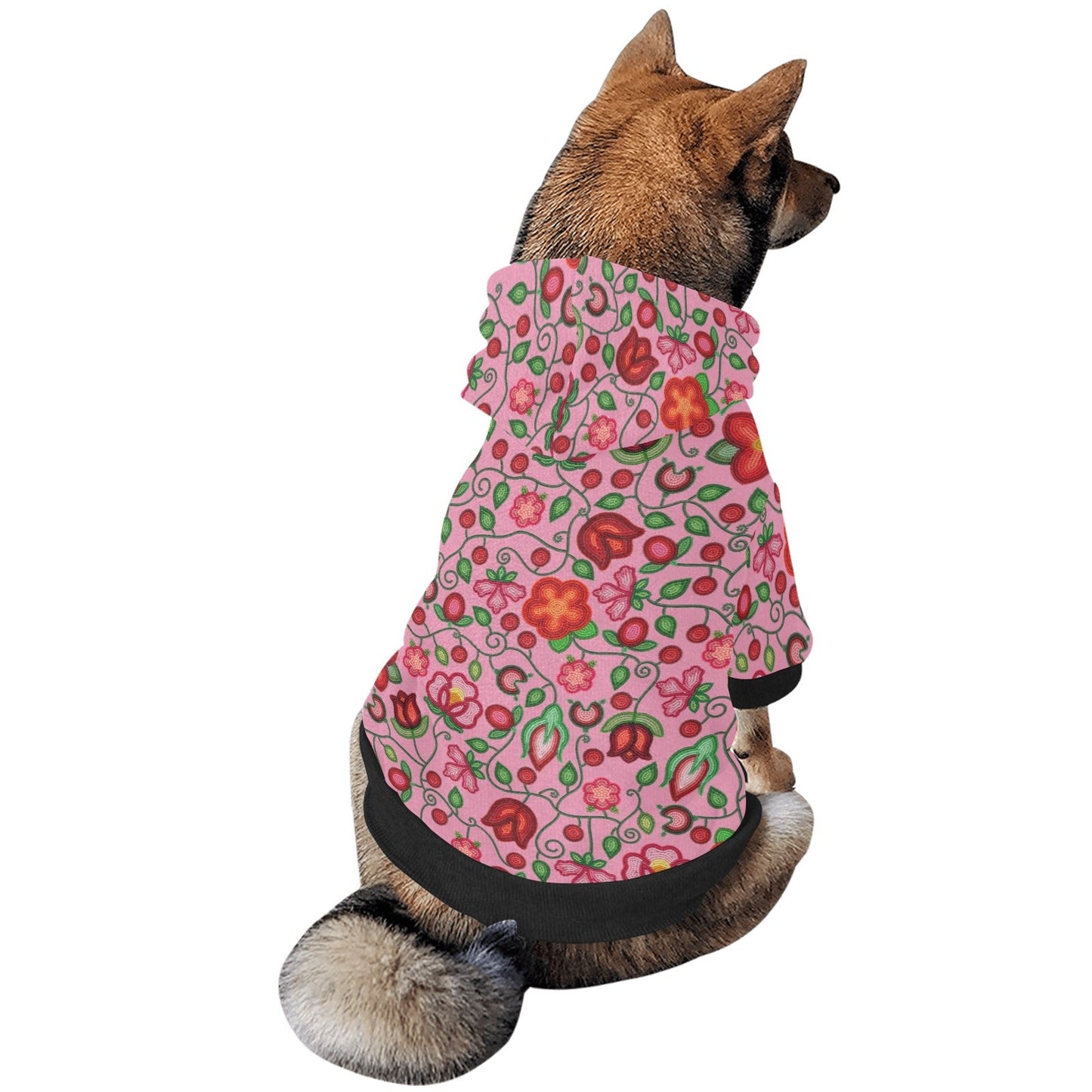 Rose Reverie Pink Pet Hoodie