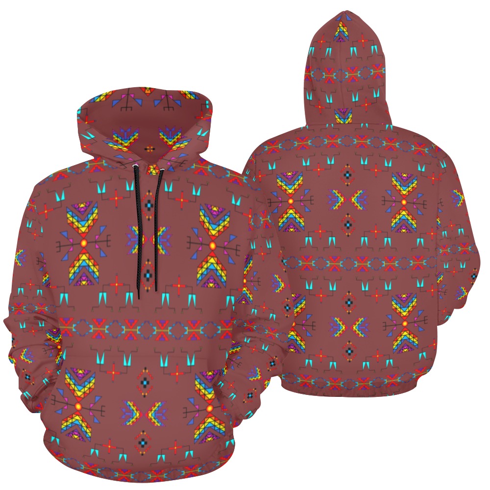 Rainy Chief Rainbow Earth Clay Hoodie for Women