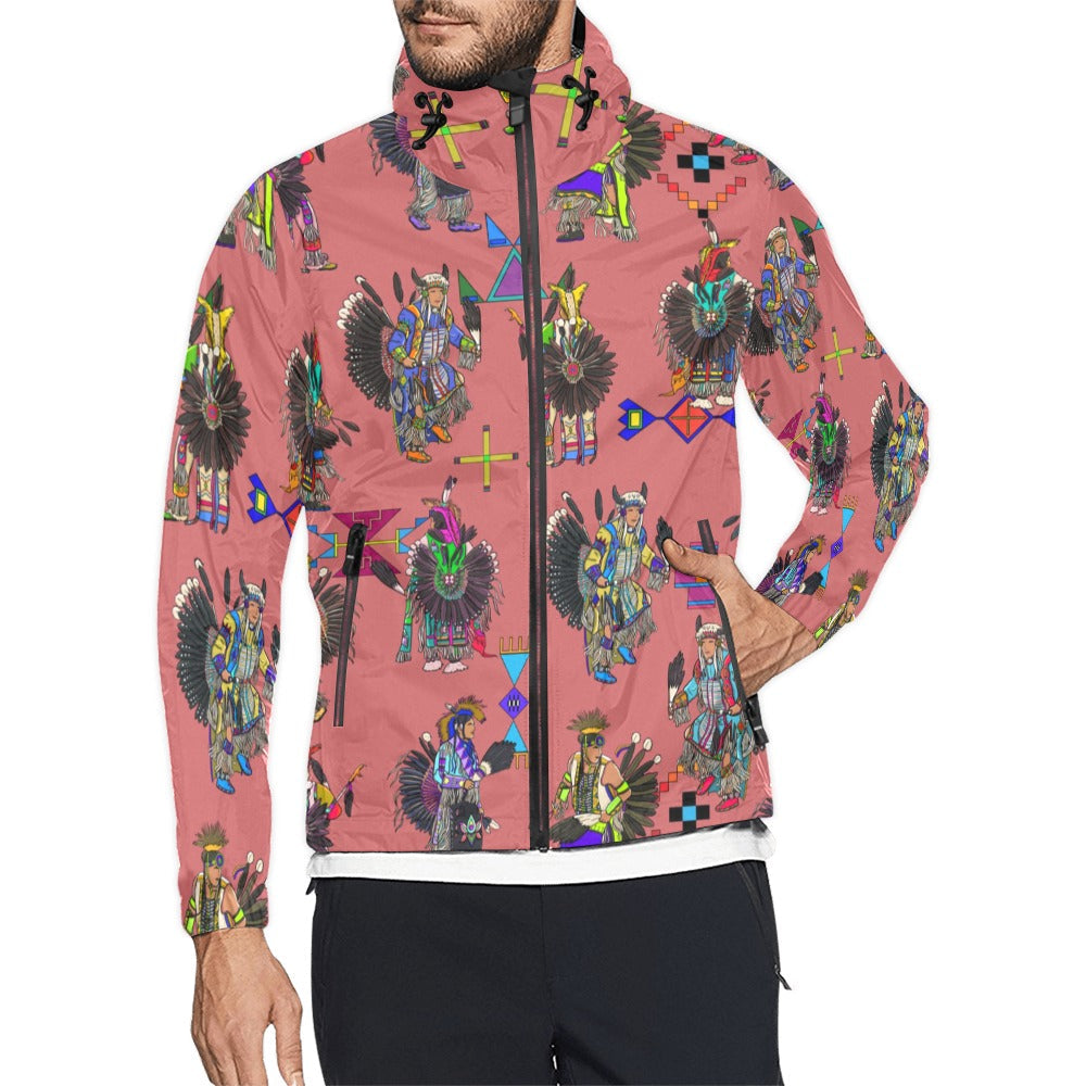Men's Tradish Dancers Terra Cotta Men's Windbreaker