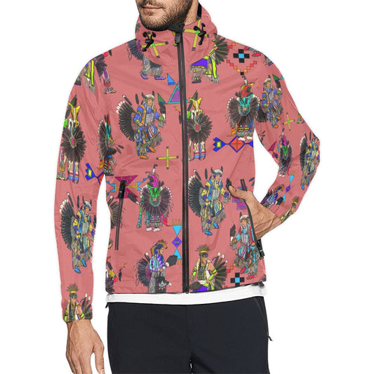 Men's Tradish Dancers Terra Cotta Men's Windbreaker