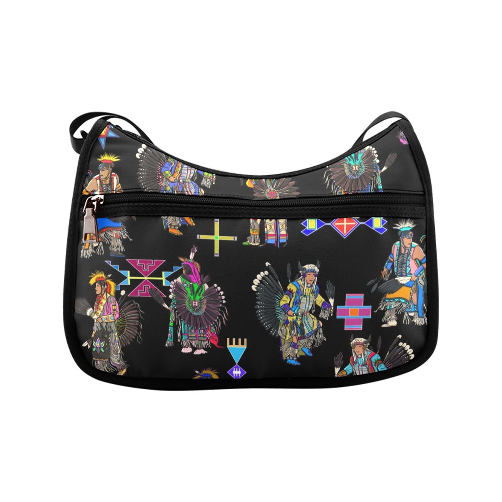 Men's Tradish Dancers Black Crossbody Bag