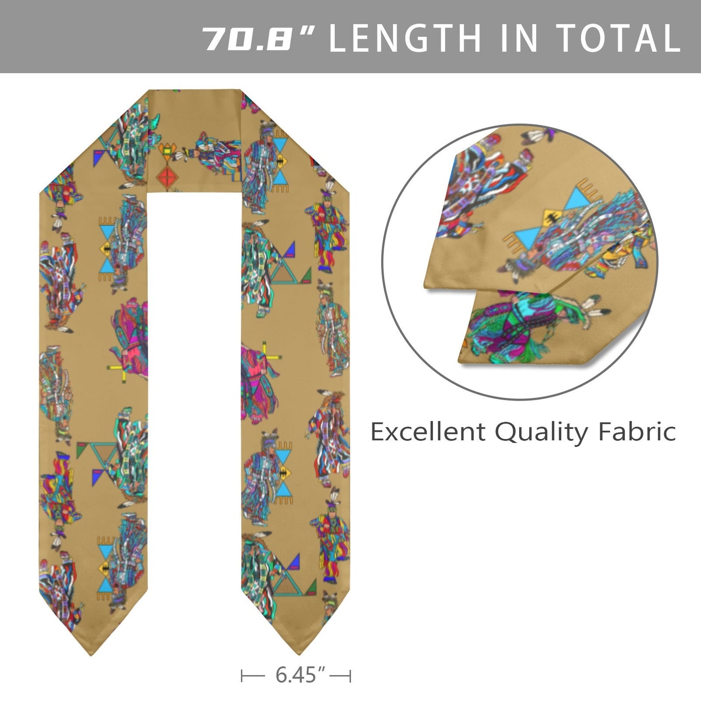 Men's Grass Dancers Earth Graduation Stole