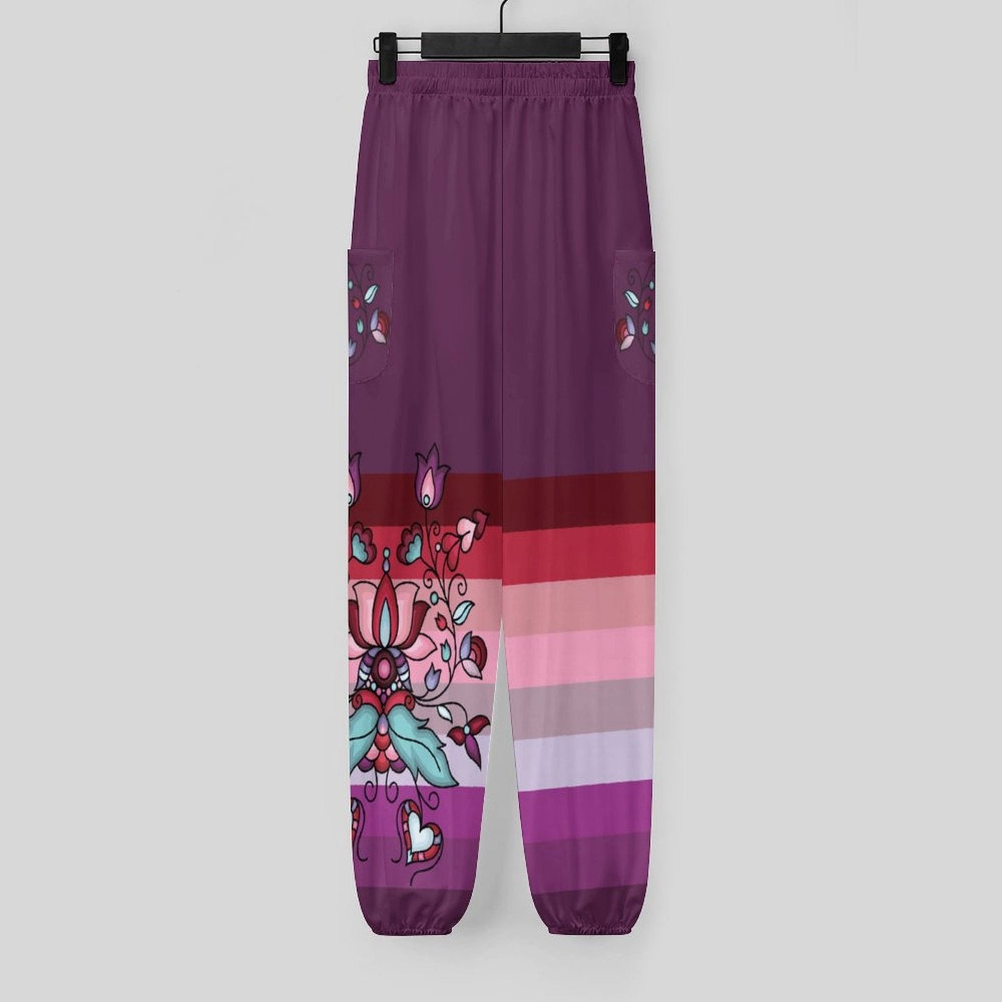 Snowlit Petal Dreams Ribbon Joggers