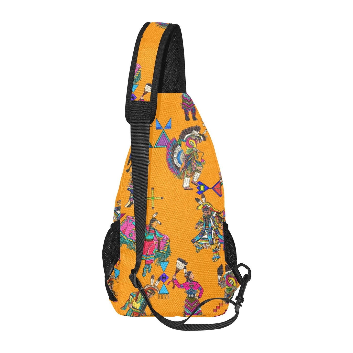 Grand Entry Dancers Orange Chest Bag