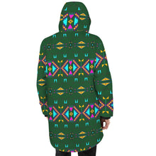 Load image into Gallery viewer, Rite of Passage Squash Leaf Unisex Sherpa Lined Hooded Coat
