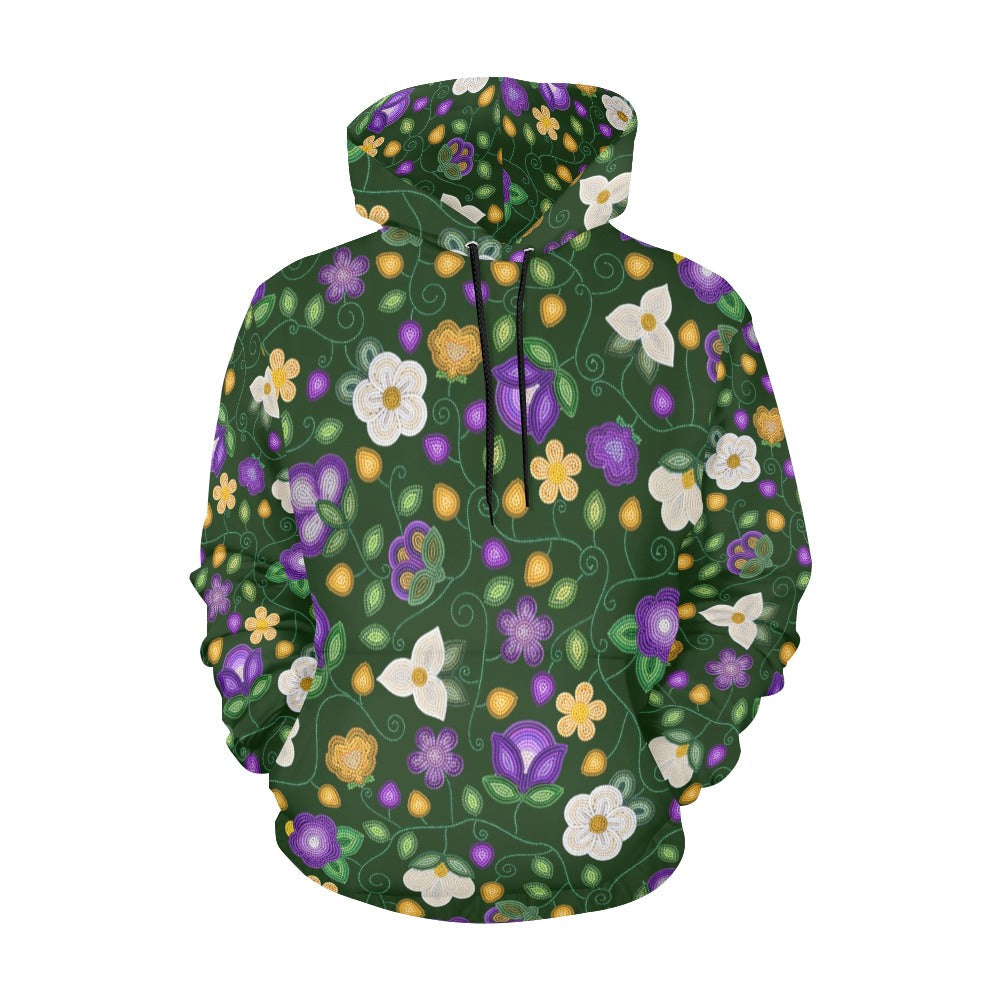 Midnight Moss Bloom Forest Hoodie for Men