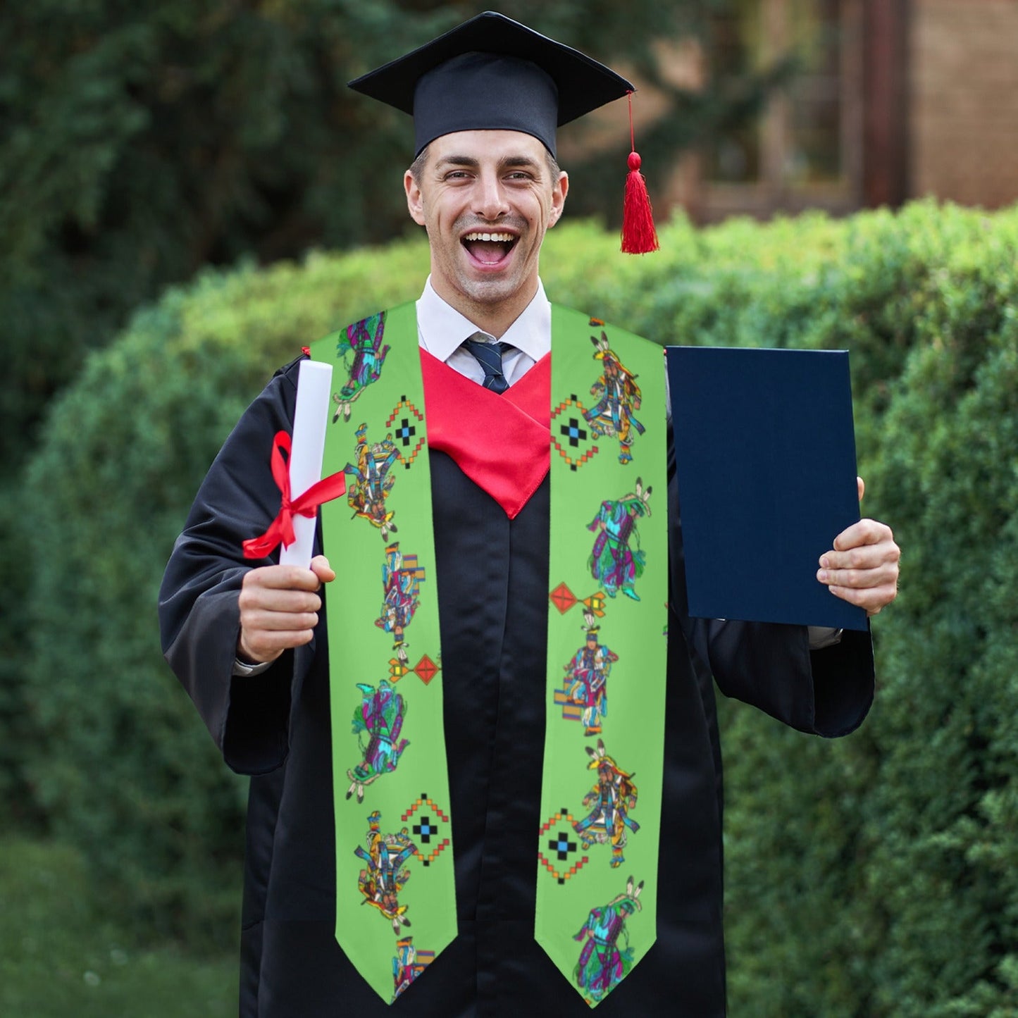 Men's Grass Dancers Grass Graduation Stole