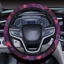 Load image into Gallery viewer, Animal Ancestors 3 Blue Pink Swirl Steering Wheel Cover with Elastic Edge
