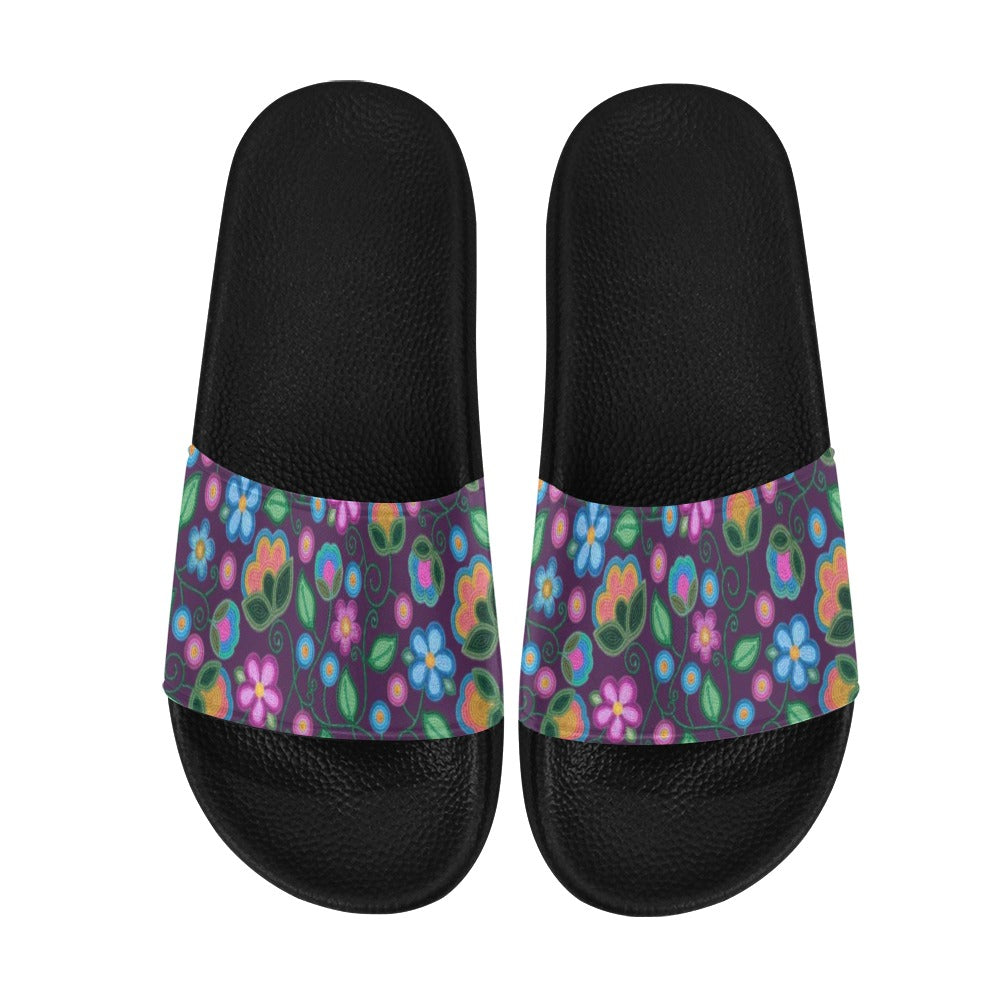 Turquoise Sunbeam Violet Slide Sandals