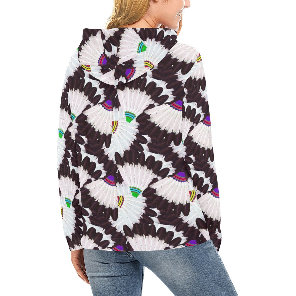 Eagle Feather Fans Hoodie for Women