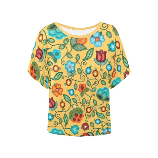 Prairie Fire Petals Honey Batwing Blouse
