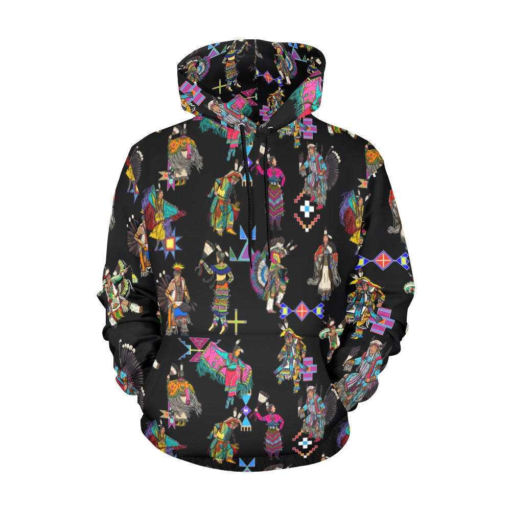 Grand Entry Dancers Black Hoodie for Men