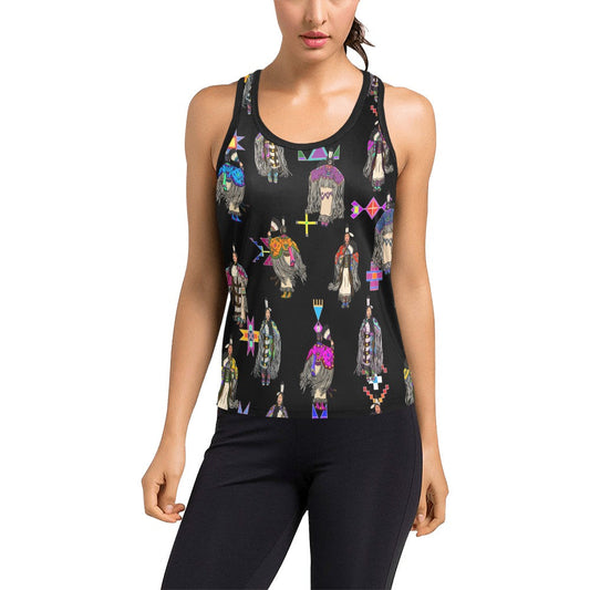 Women's Tradish Dancers Black Women's Racerback Tank Top