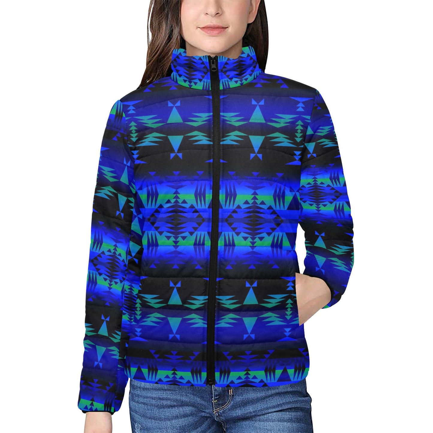 Between The Mountains Stand Collar Jacket
